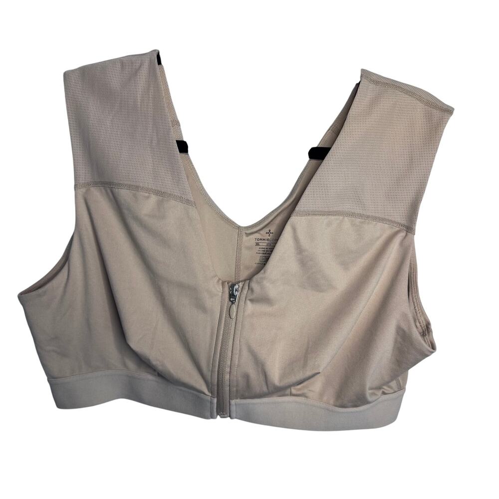 Tommie Copper Zip Front Posture Support Bra 3XL Compression Plus Size Activewear